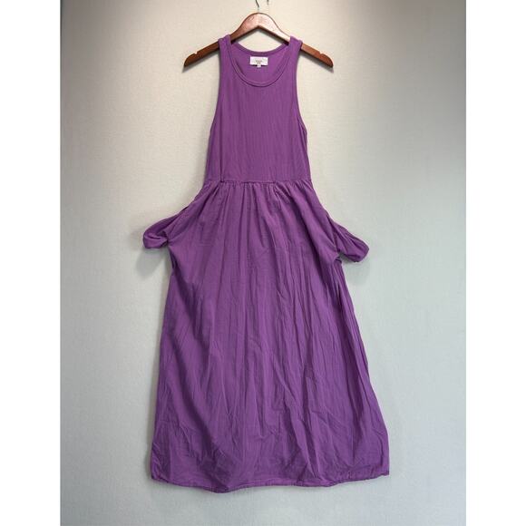 XIRENA Women's Flynn Sleeveless Racerback Midi Dress Purple Lilac Stretch Size M - Picture 9 of 12